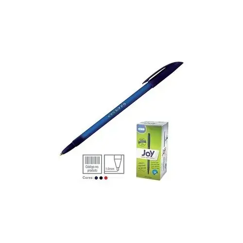 Caneta Joy Tinta Preta Reval