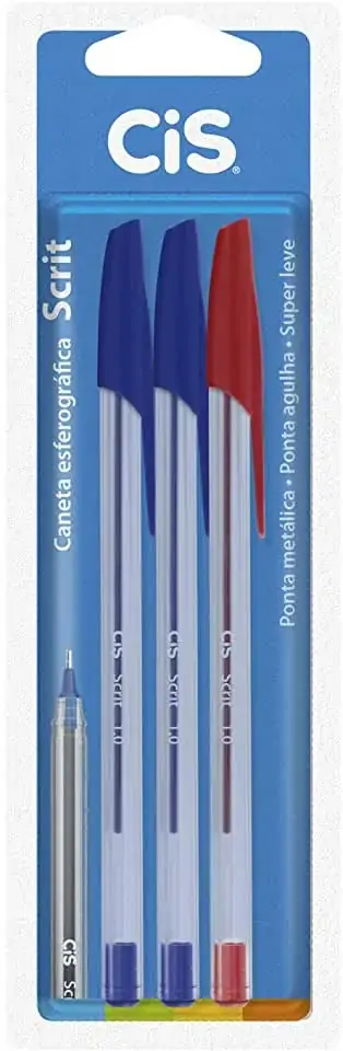 Scrit Esf Cis 1,0mm 2 Azul 1 Vermelho