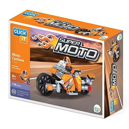 Brinq Click It Super Moto Cyclone 118 Pcs
