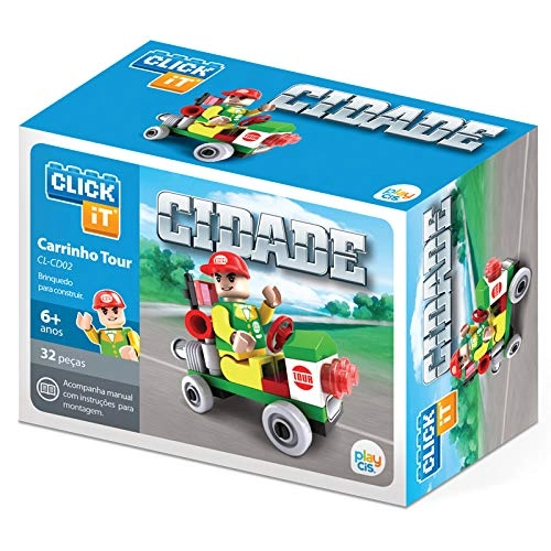 Blocos De Montar Carrinho Tour 32pcs