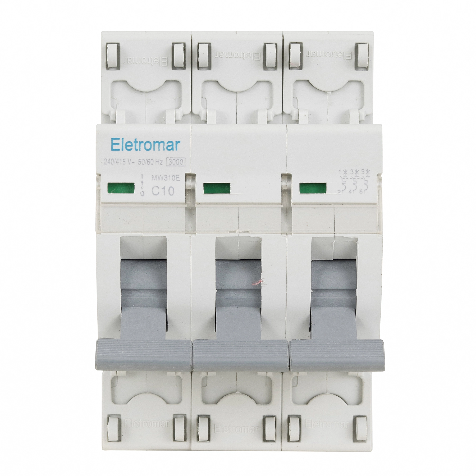 Disjuntor Din Tripolar 220-400V 10A Eletromar