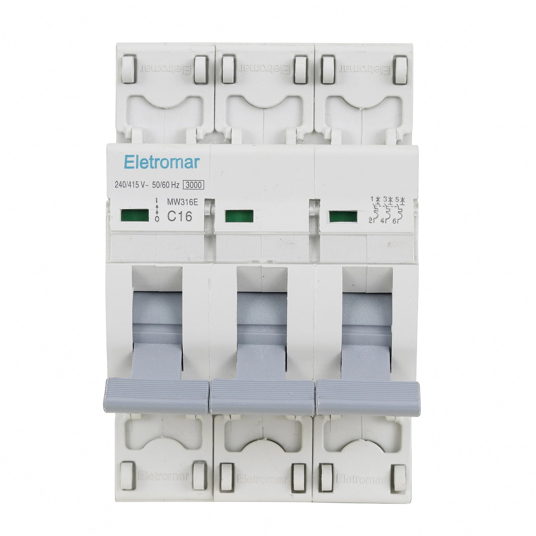 Disjuntor Din Tripolar 220-400V 16A Eletromar