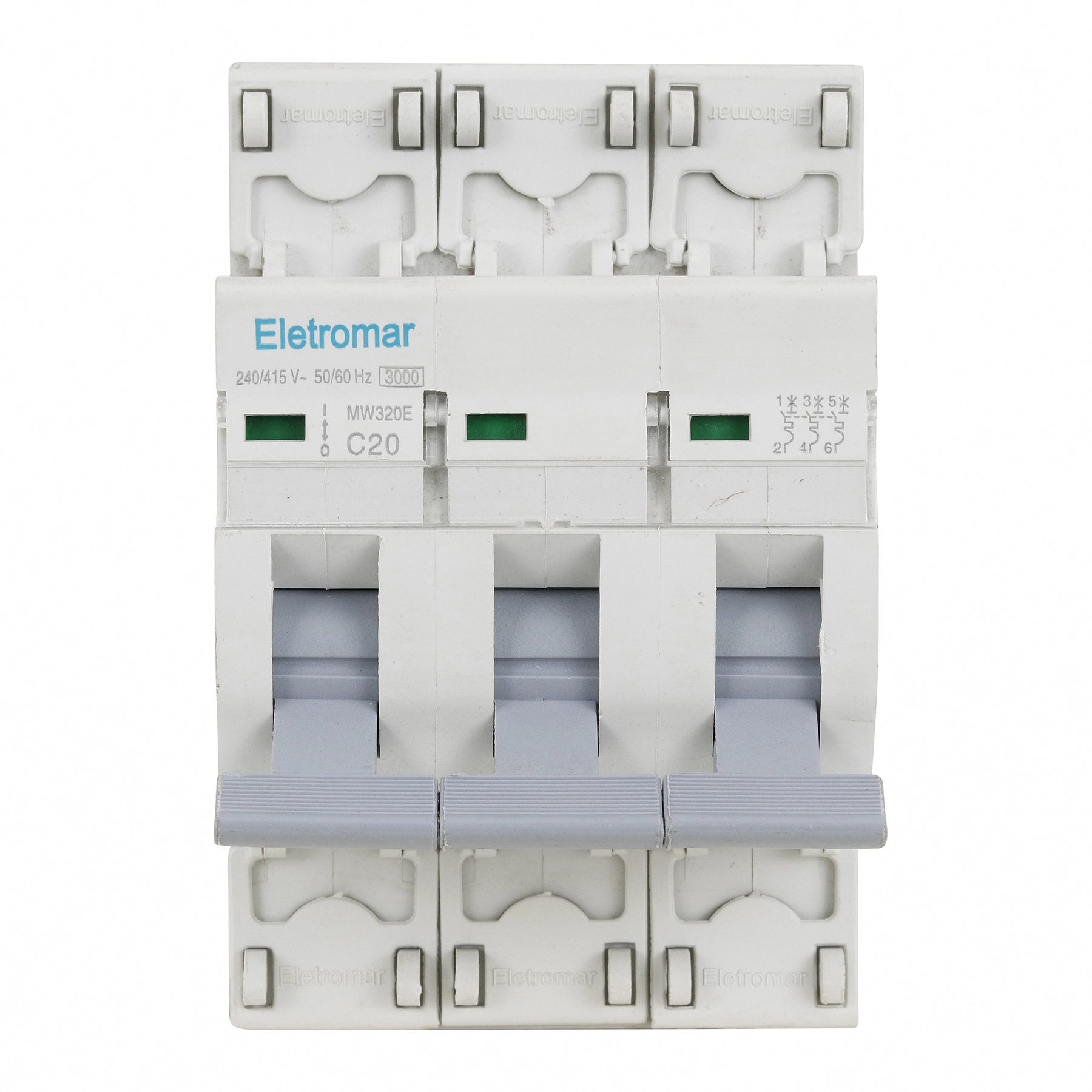 Disjuntor Din Tripolar 220-400V 20A Eletromar