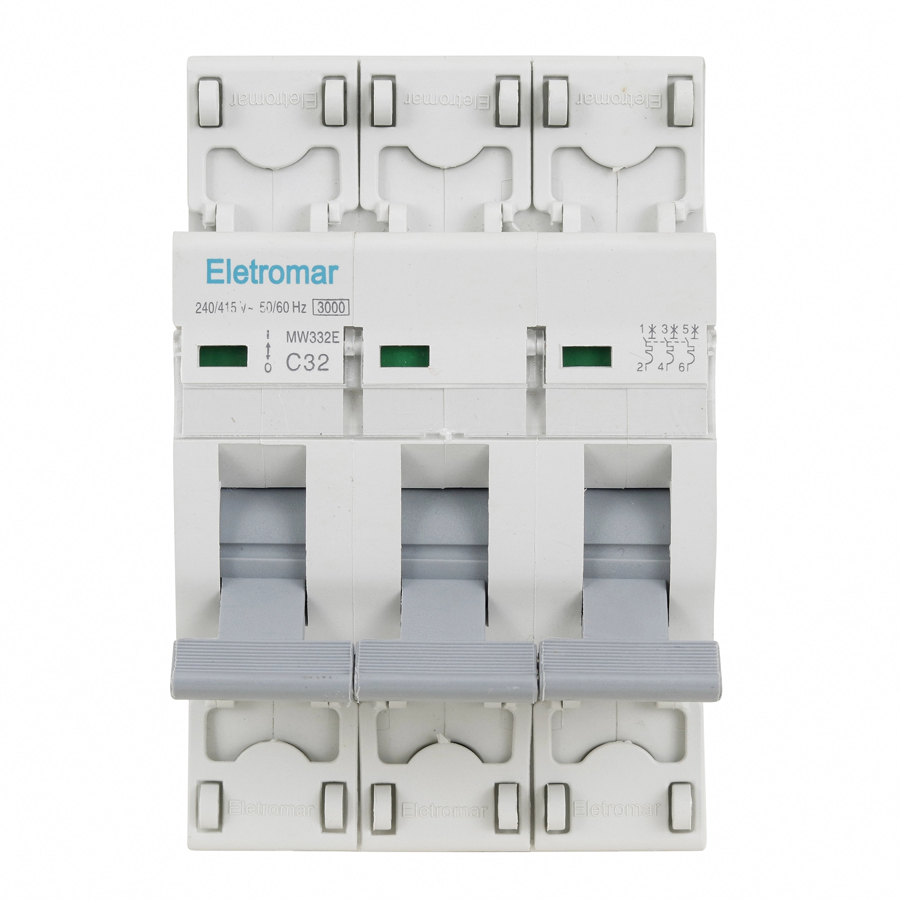 Disjuntor Din Tripolar 220-400V 32A Eletromar