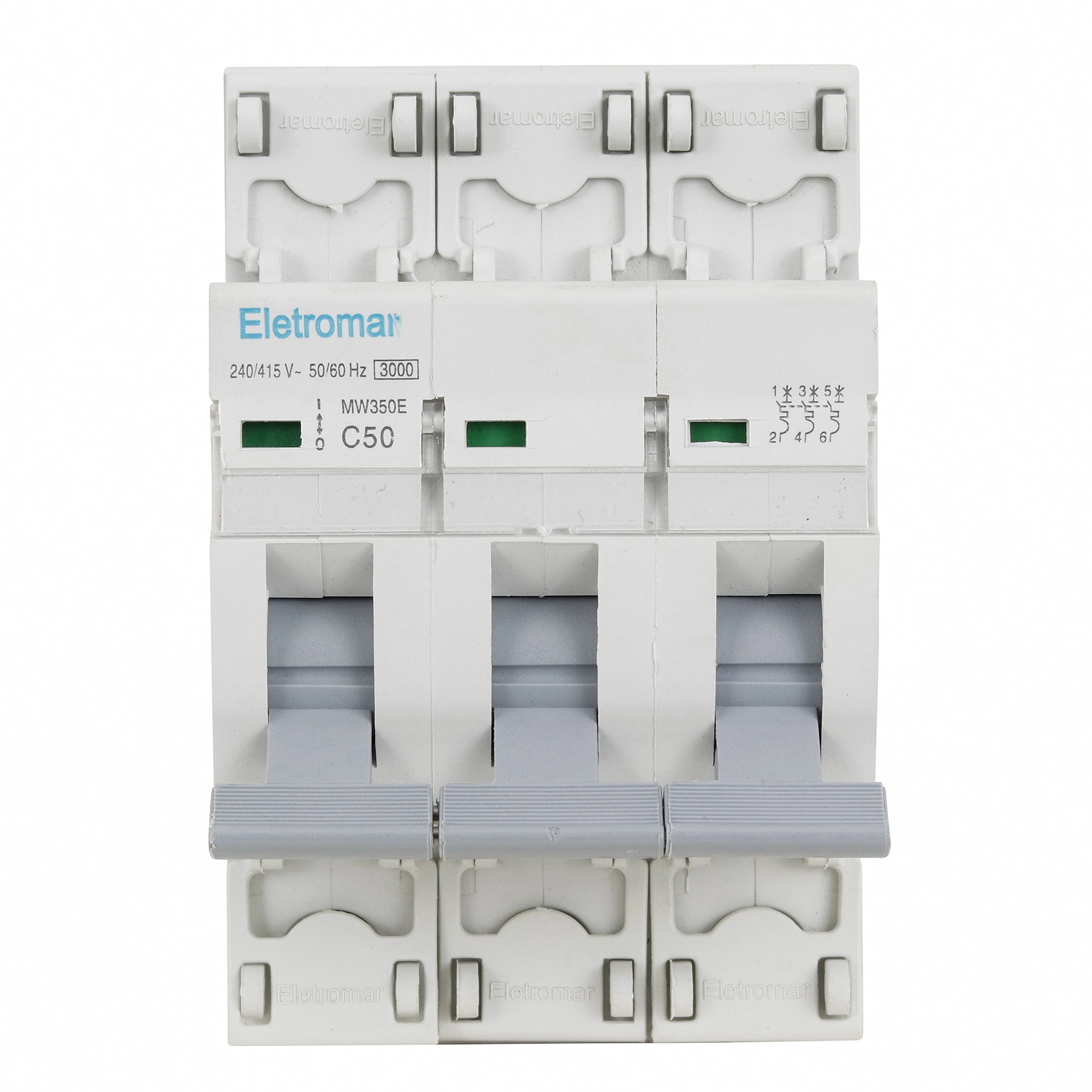 Disjuntor Din Tripolar 220-400V 50A Eletromar