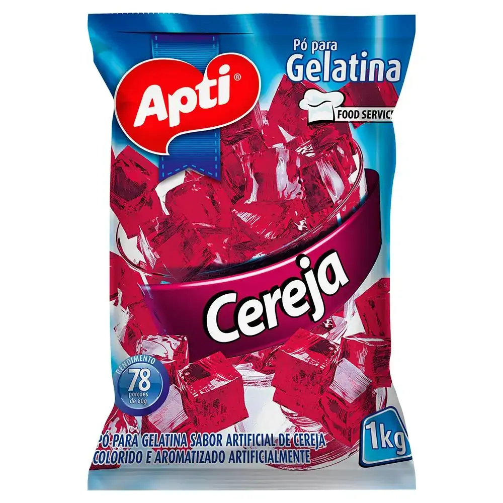 Gelatina Cereja Apti 1kg