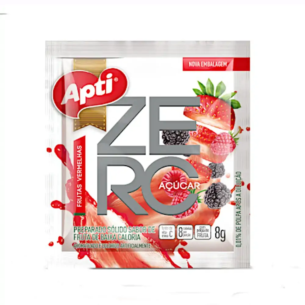 Refresco Apti Zero Frutas Vermelhas 8g