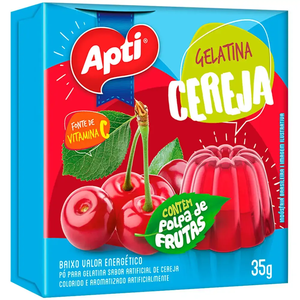 Gelat Apti Cereja 36x | Gelatina Apti