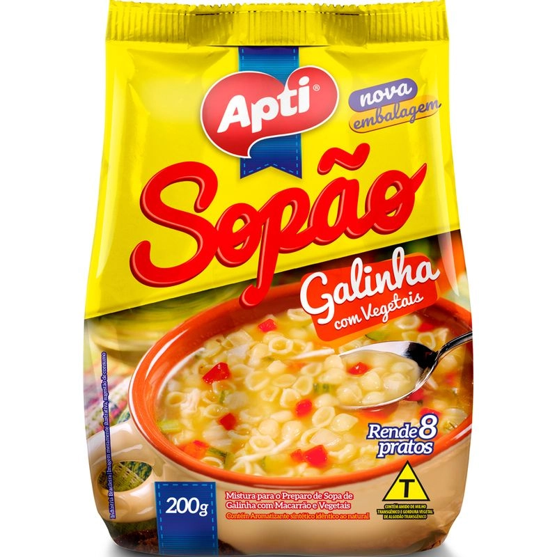 Sopao Apti Galinha Macarrão/veg