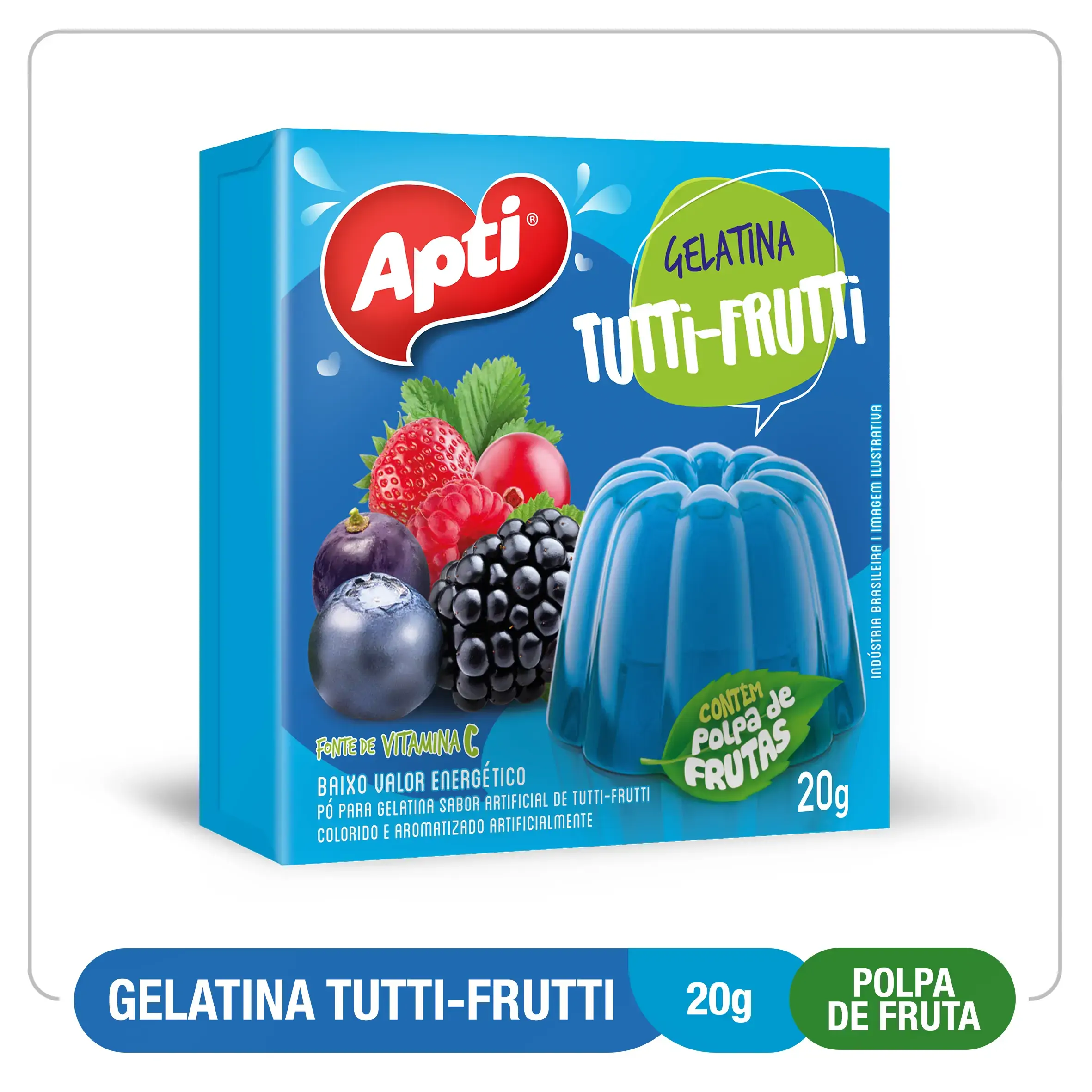 Gelatina Apti Vit 20g Tutti Frutti
