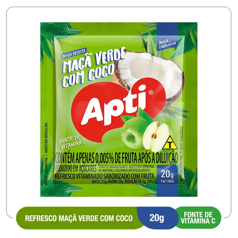 Refresco Po Maca E Coco Apti 20g