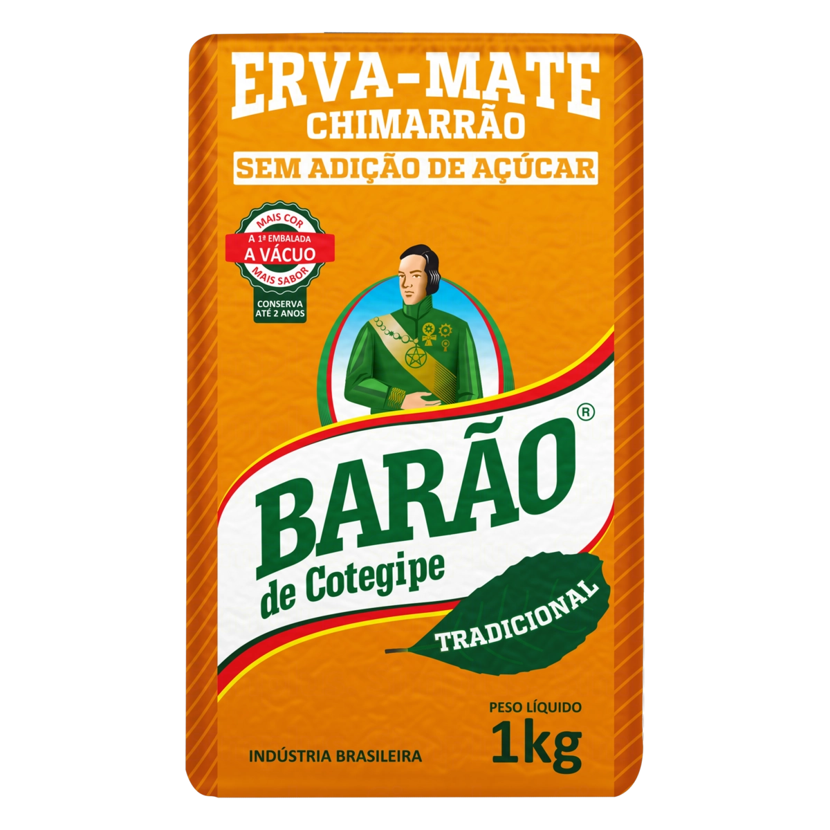 Erva Mate Chimarrão Barão Tradicional a Vácuo 1 Kg