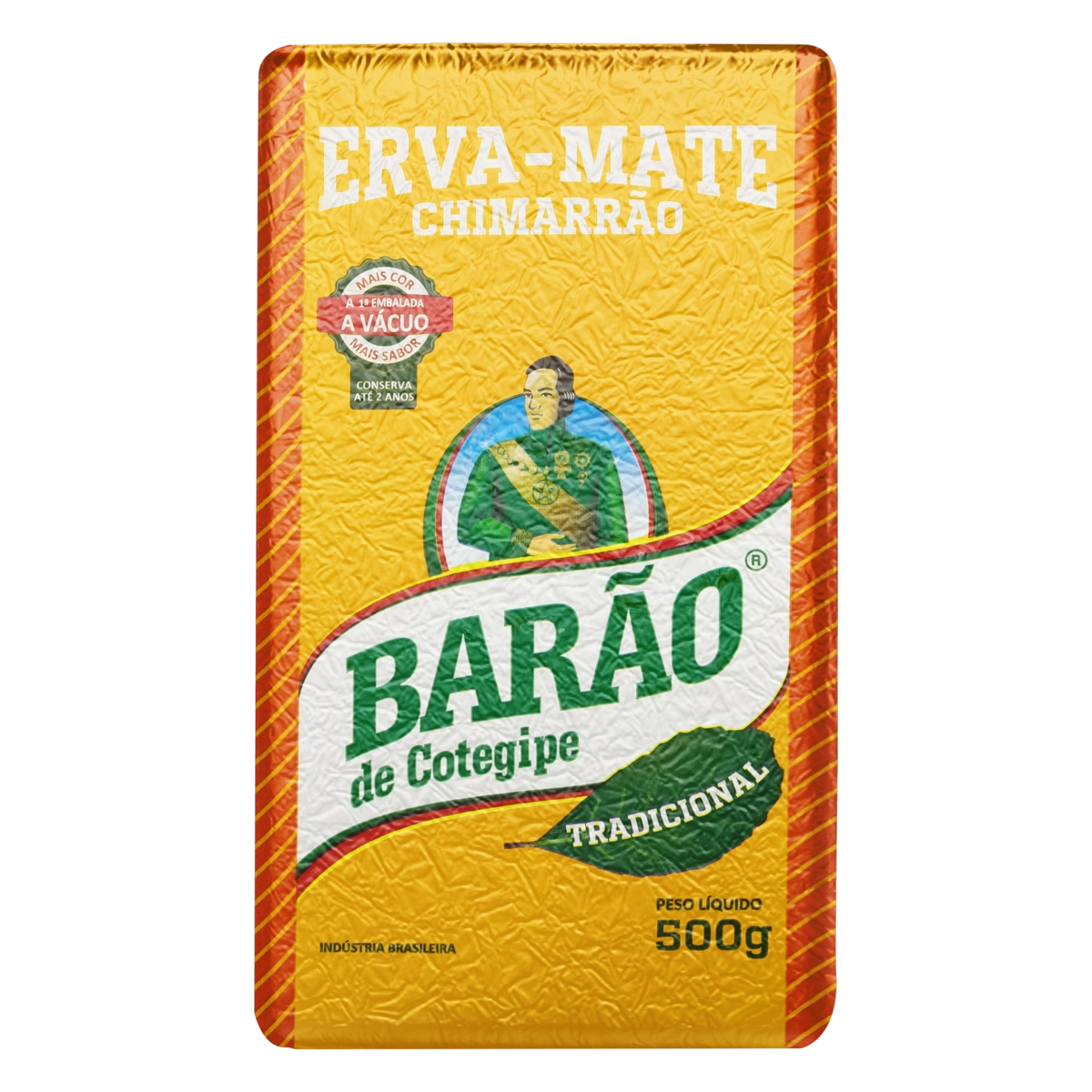Erva Mate Chimarrão A Vácuo Tradicional Barão De Cotegipe Pacote 500g