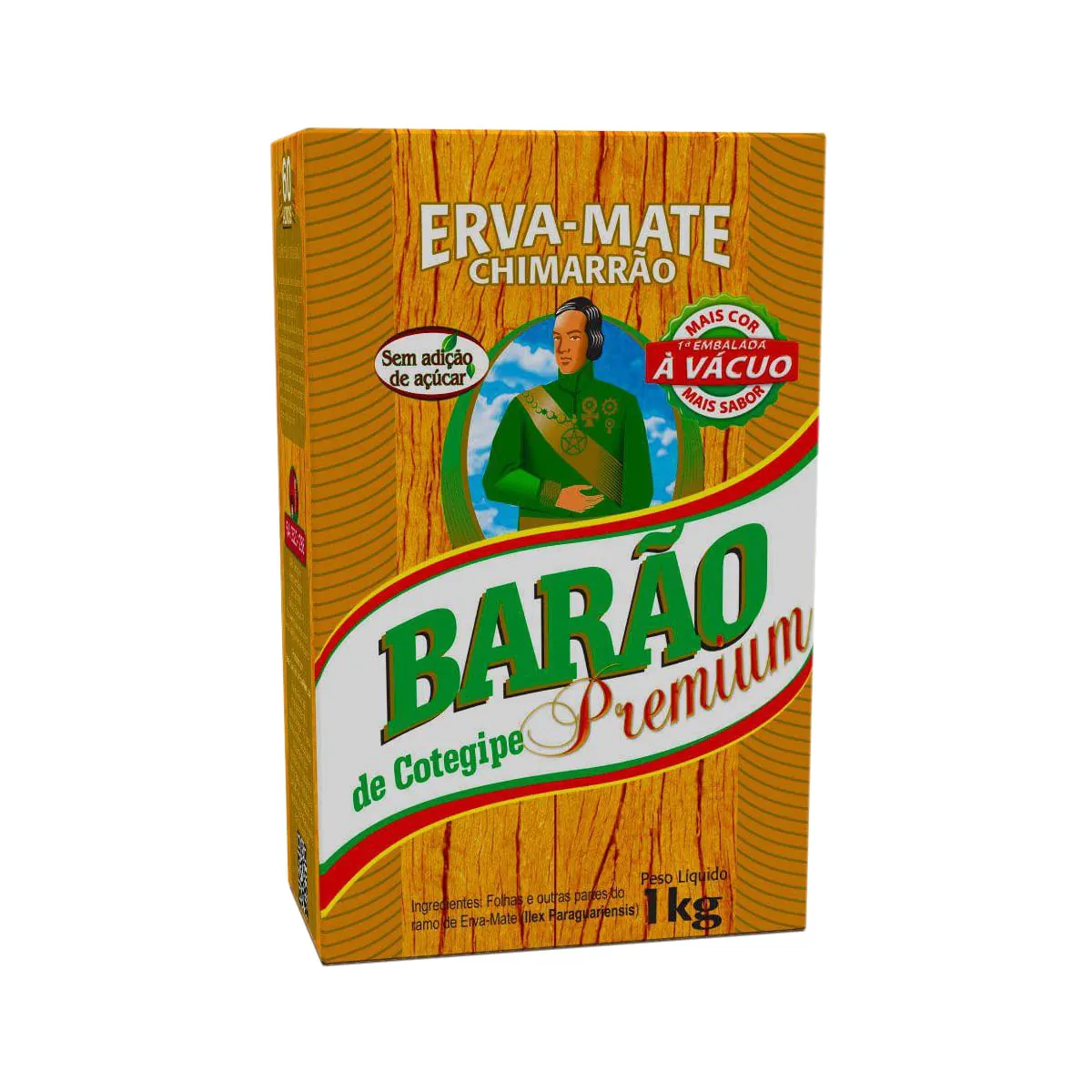 Erva Mate Chimarrão Barão Premium a Vácuo 1Kg