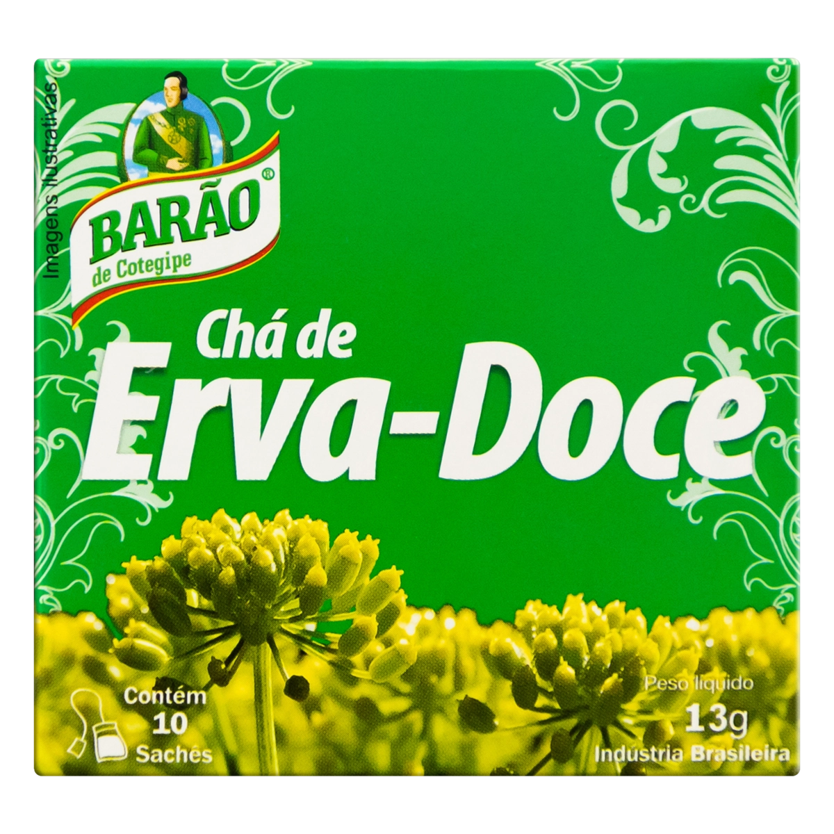 Chá Erva Doce Barão De Cotegipe Caixa 13g 10 Unidades
