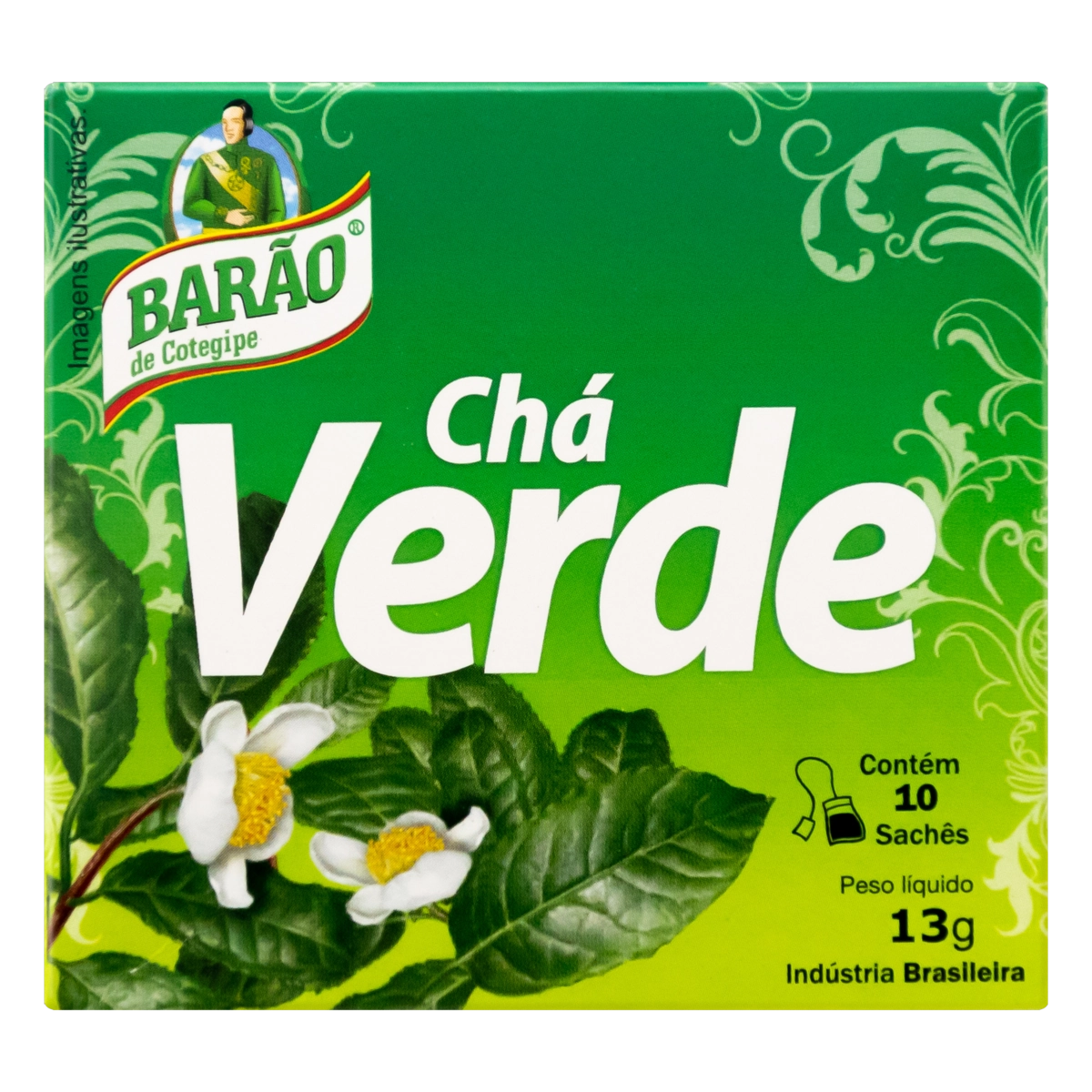 Chá Verde Barão De Cotegipe Caixa 13g 10 Unidades