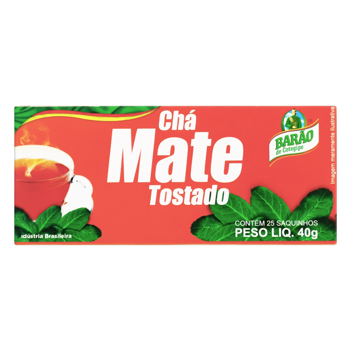 Chá Mate Tostado Barão De Cotegipe Caixa 40g 25 Unidades