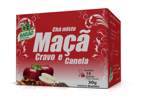 Cha Barao Maca/cravo/canela 15 Saches
