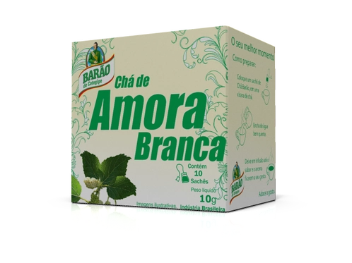 Cha Barao Amora Branca C/10