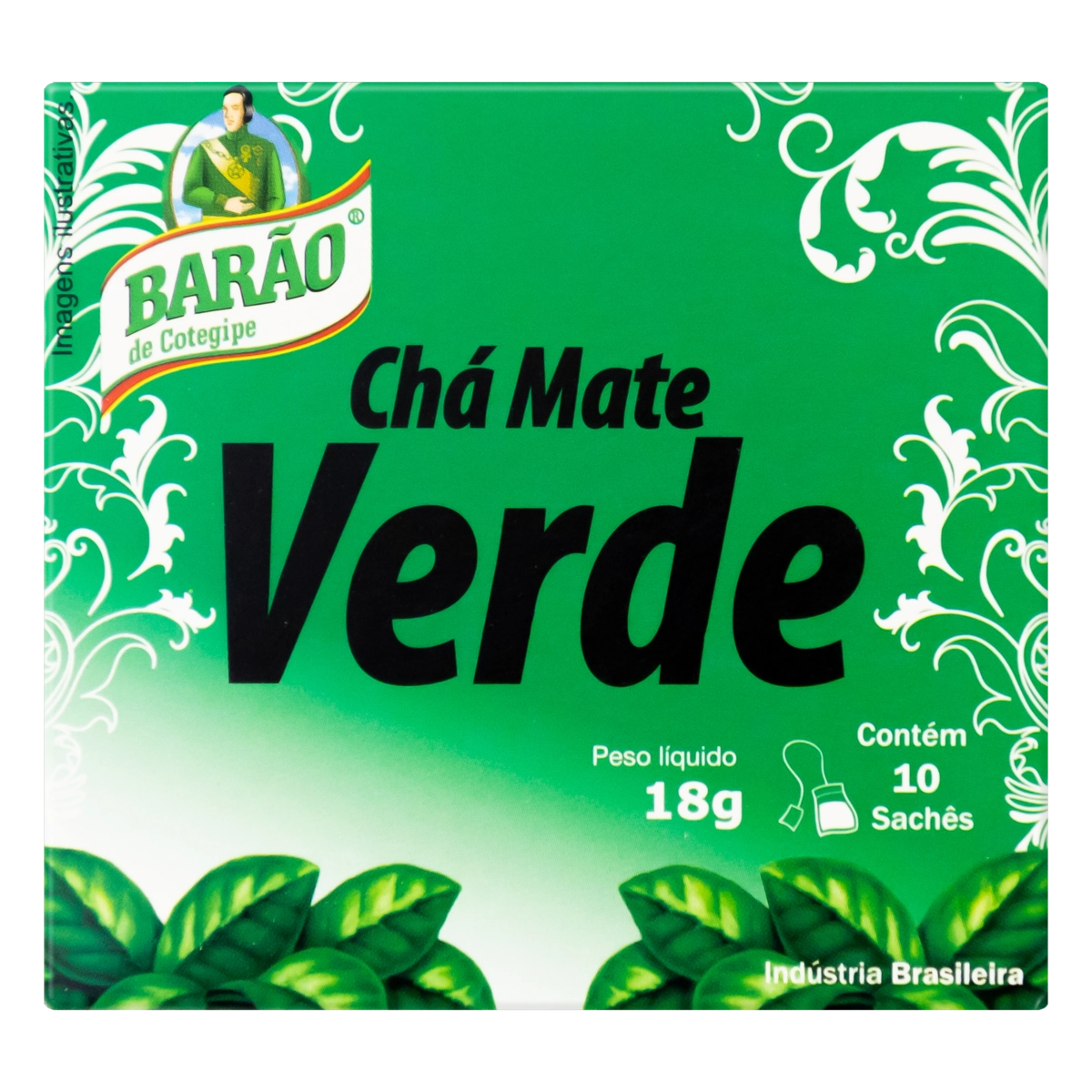 Chá Mate Verde Barão De Cotegipe Caixa 18g 10 Unidades