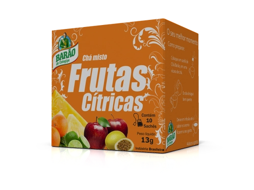 Cha Barao Frutas Citricas C/10 Saches