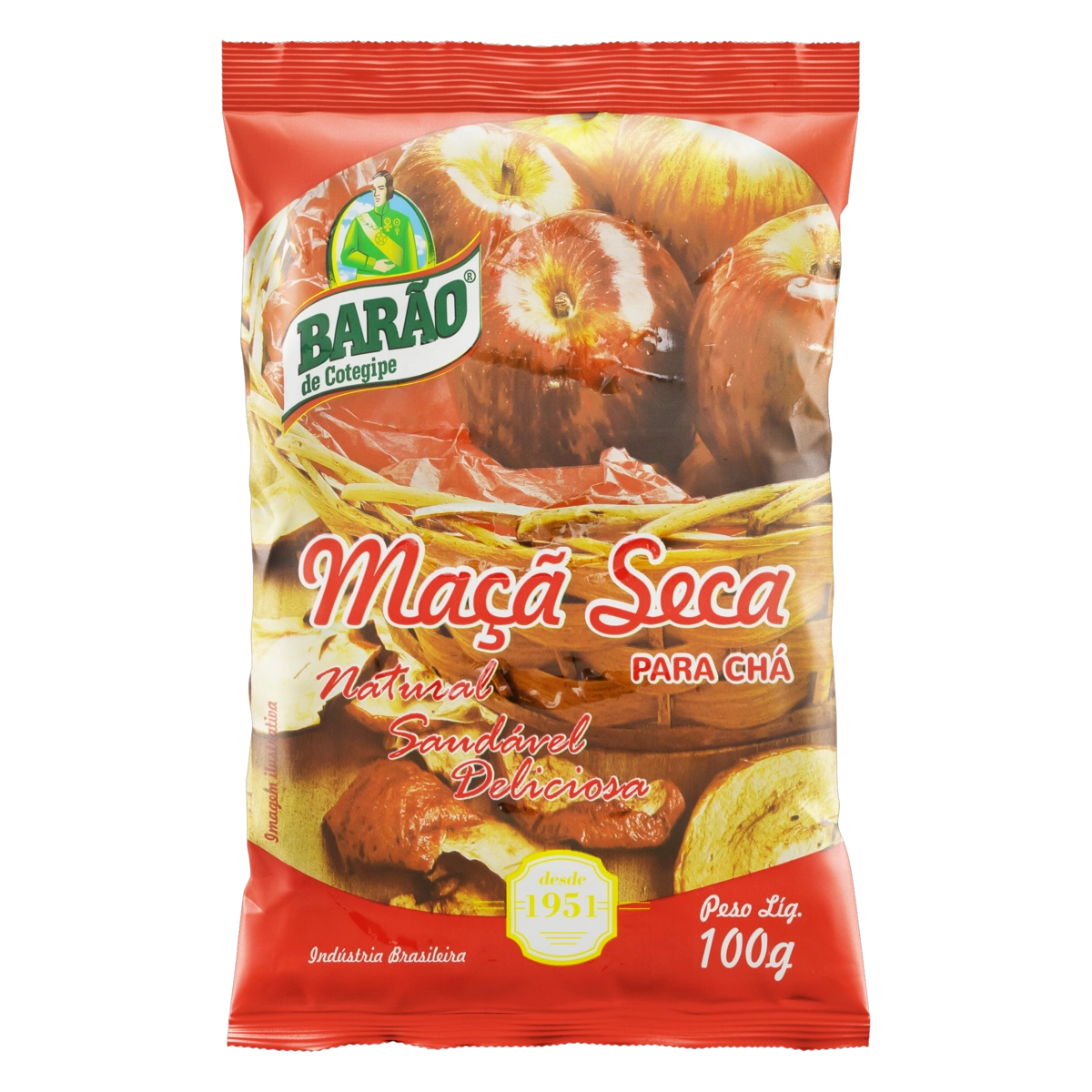 Maçã Seca Barão De Cotegipe Pacote 100g