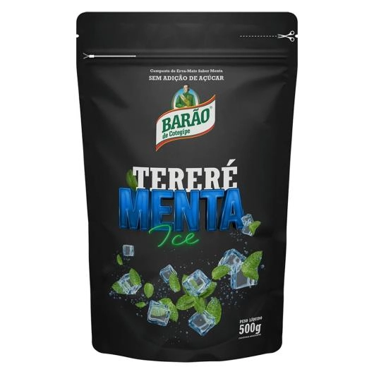 Composto De Erva Mate Tereré Menta Ice Barão De Cotegipe Caixa 500g