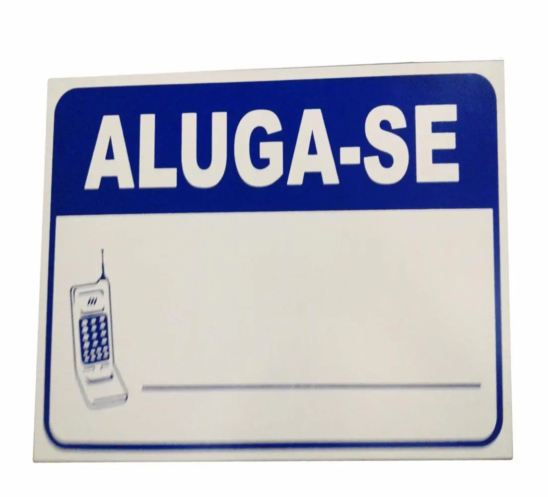 Kit 3 Placa Pvc Aluga-se Auto-adesiva Jaime