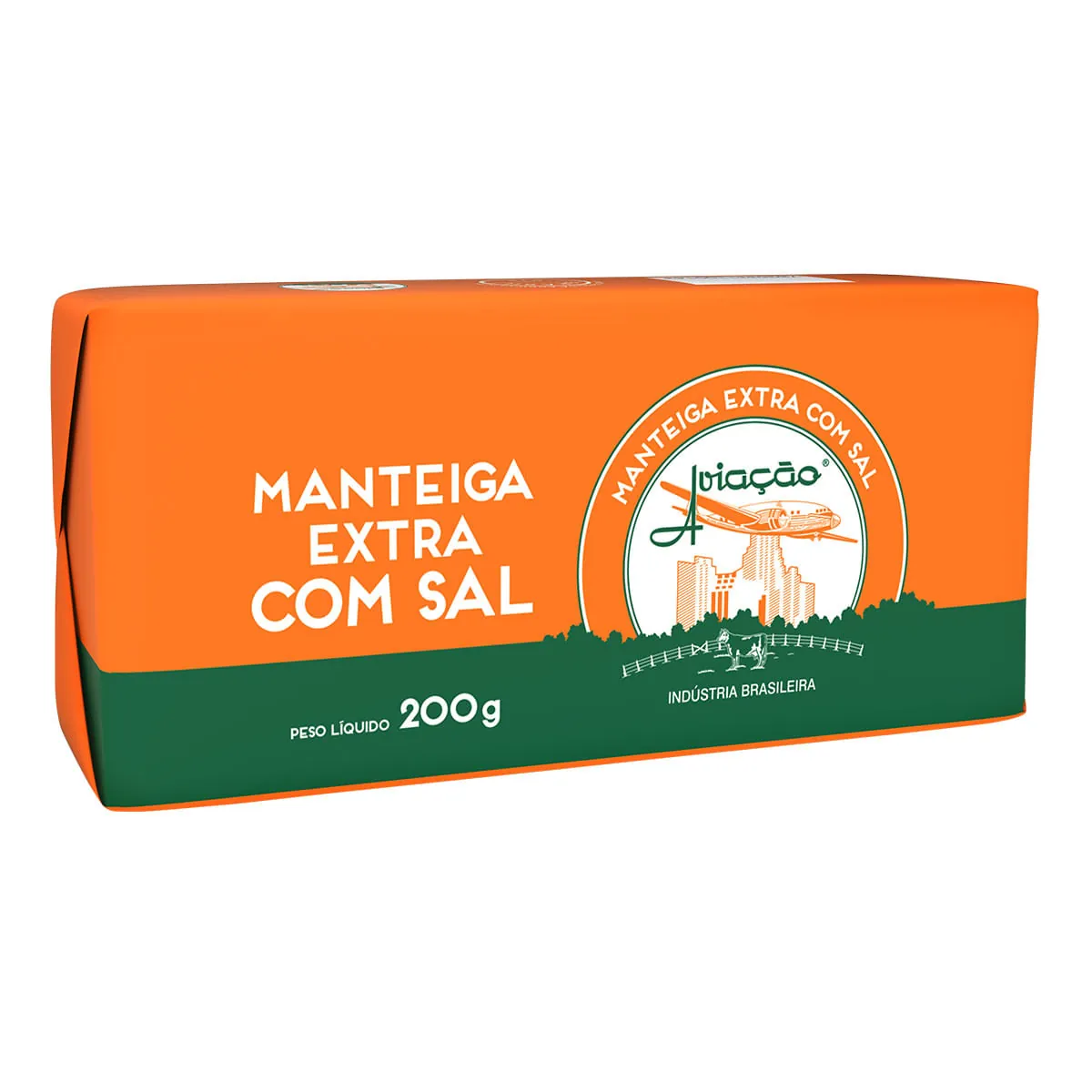 Manteiga com Sal AVIAÇÃO Tablete 200g