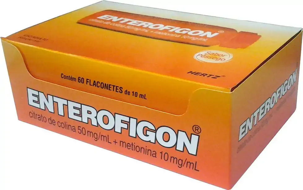 Enterofigon Sabor Pessego 50 Mg/ml 10 Mg/ml 60 Flaconetes Kelyhertz Similar