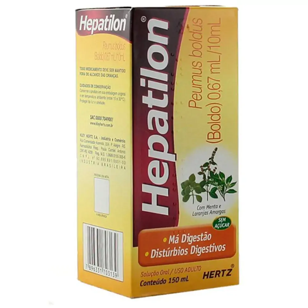Hepatilon 150ml Susp. Hertz Tributos 3.45