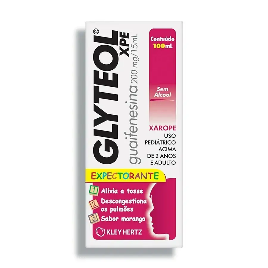 Xarope Glyteol Xpe Expectorante 200mg/15ml Kley Hertz Caixa 100ml
