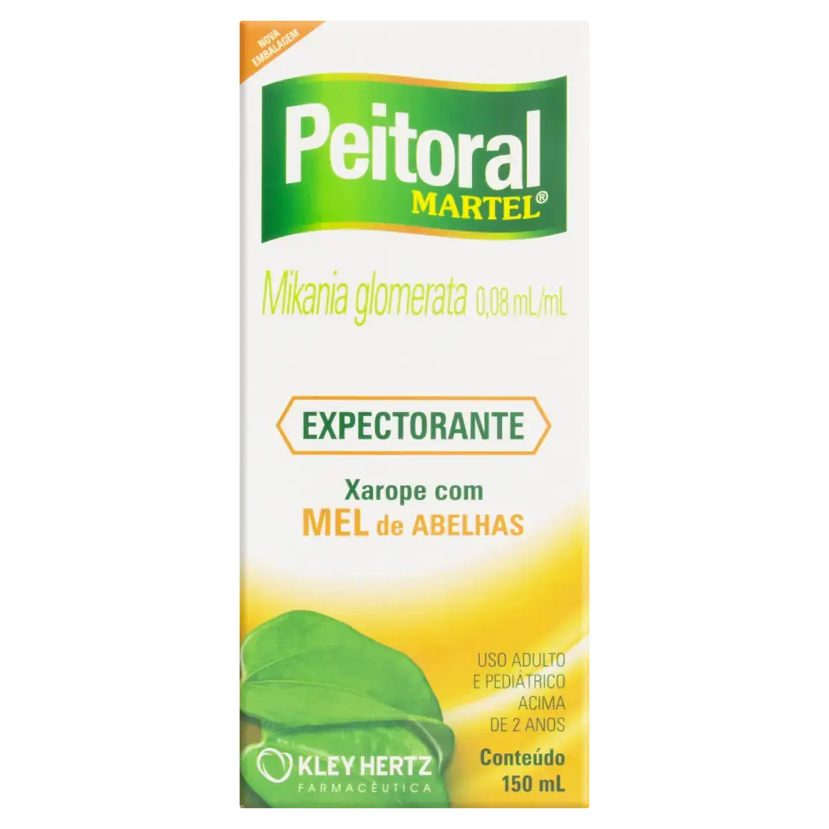 Xarope Peitoral Martel Expectorante 0,08ml/ml Kley Hertz Caixa 150ml
