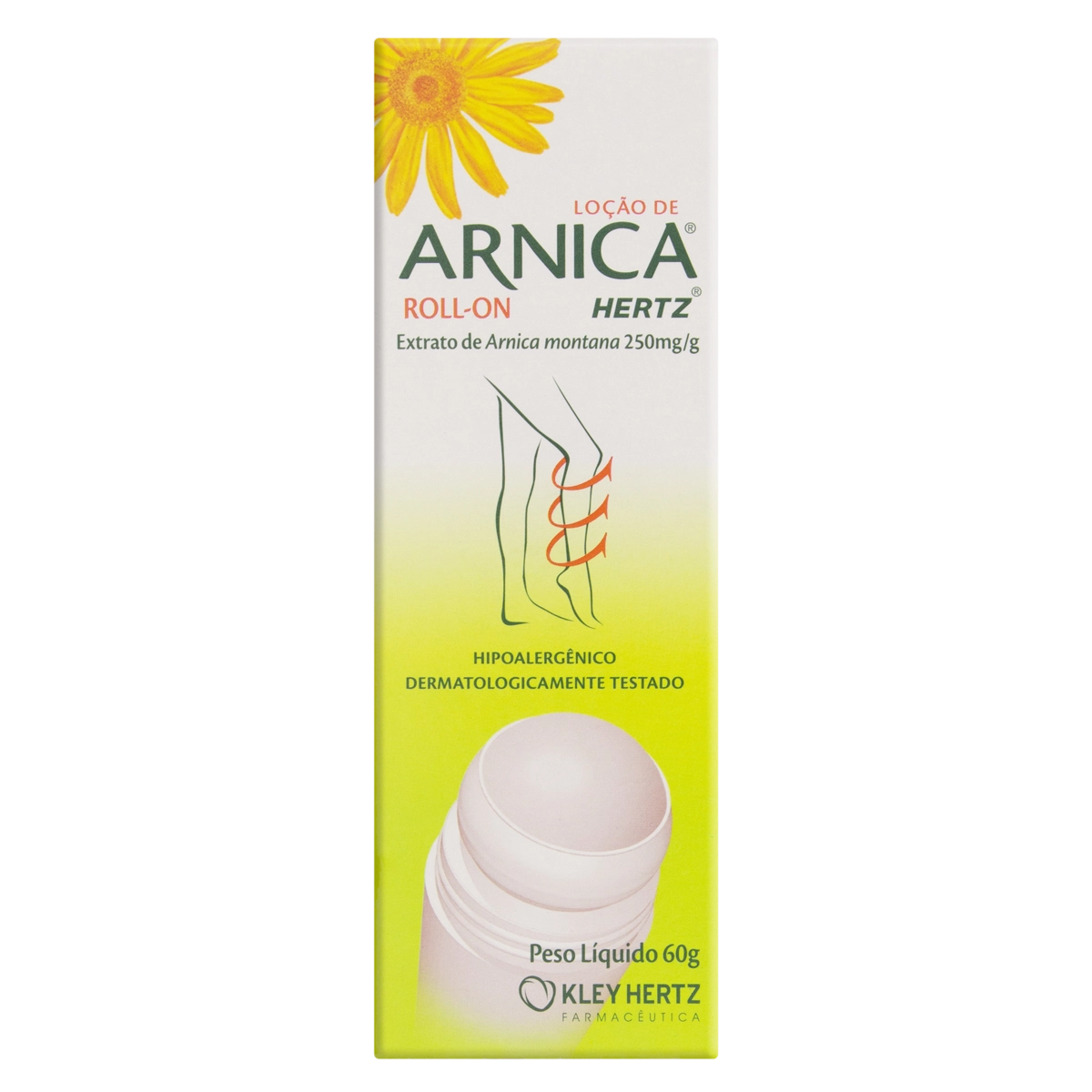 Loção De Arnica Roll On Kley Hertz Caixa 60g