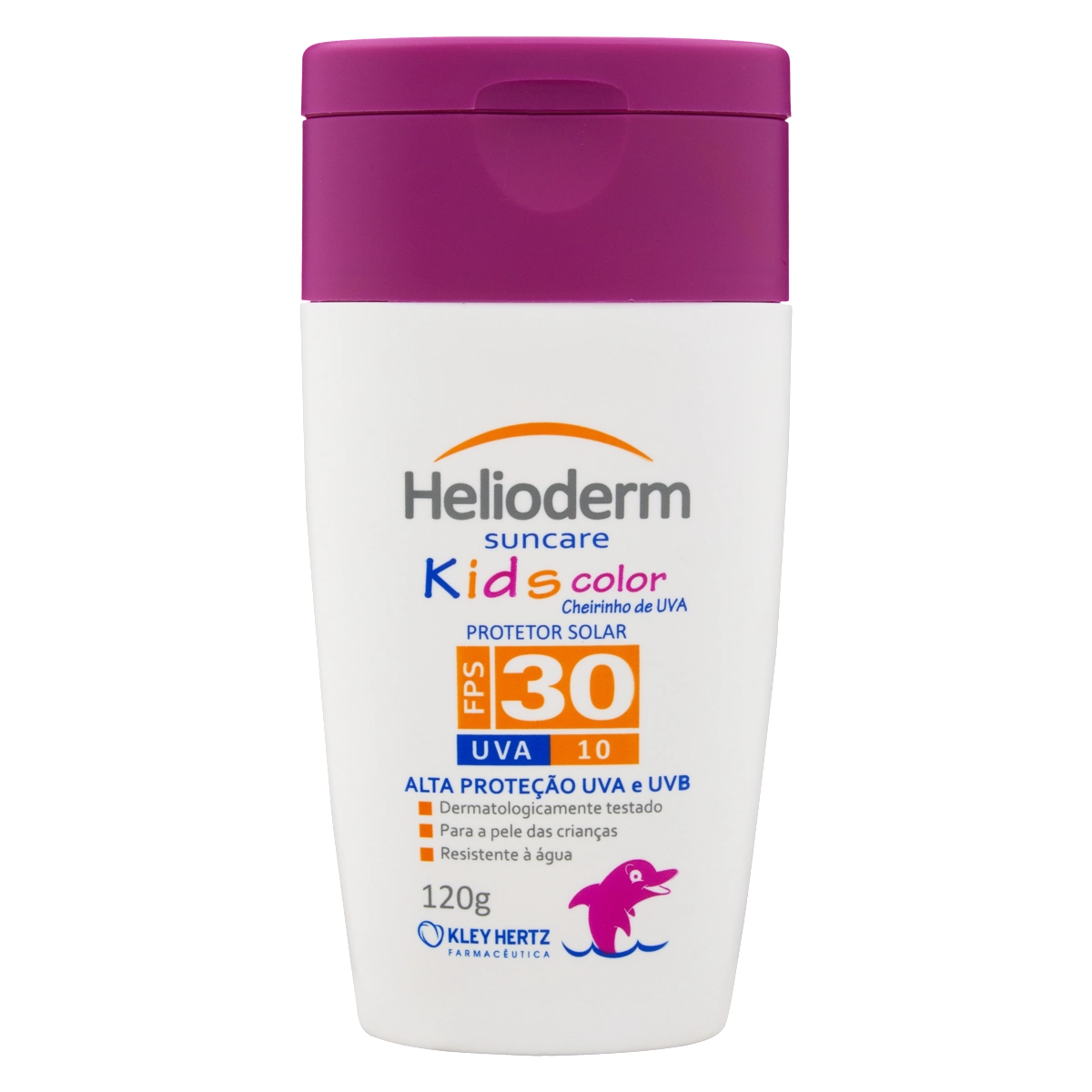 Protetor Solar Fps 30 Uva Helioderm Kids Color Frasco 120ml