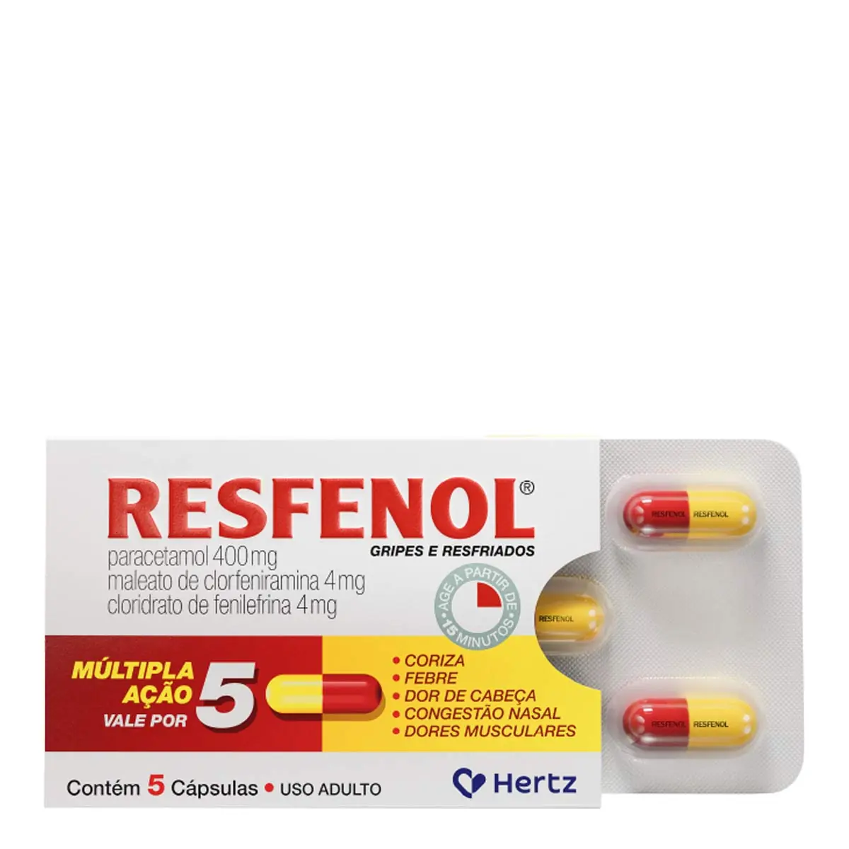 Resfenol Kley Hertz Caixa 48 Blísteres