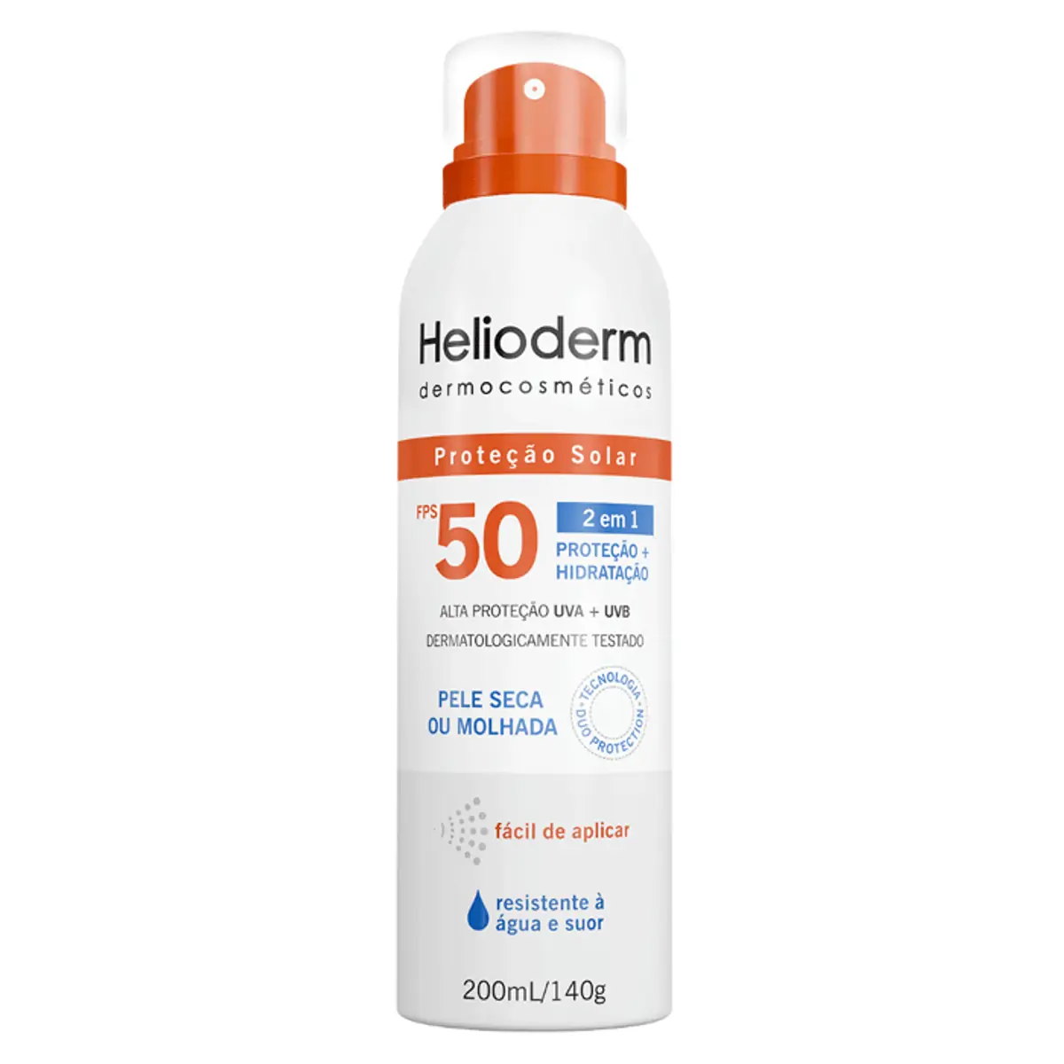 Protetor Solar Fps 50 Helioderm Frasco 200ml Spray