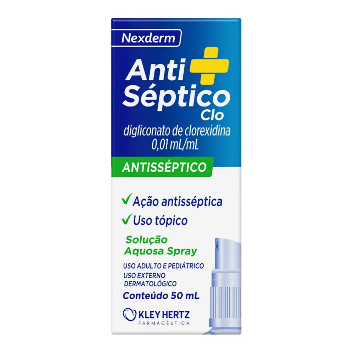 ANTI SÉPTICO TOPICO HERTZ SPRAY KLEY HERTZ 50ML