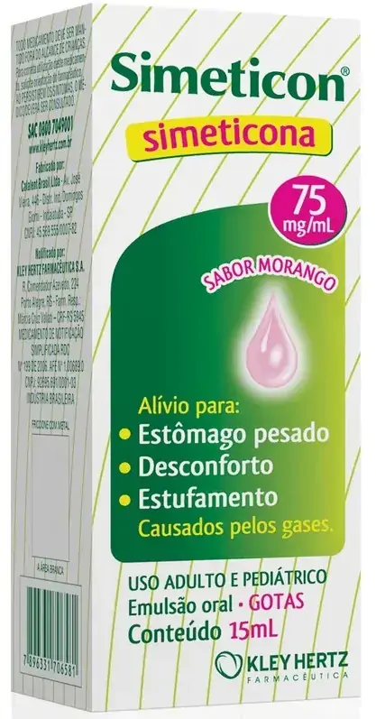 Simeticona 75mg Gotas 15ml Hertz