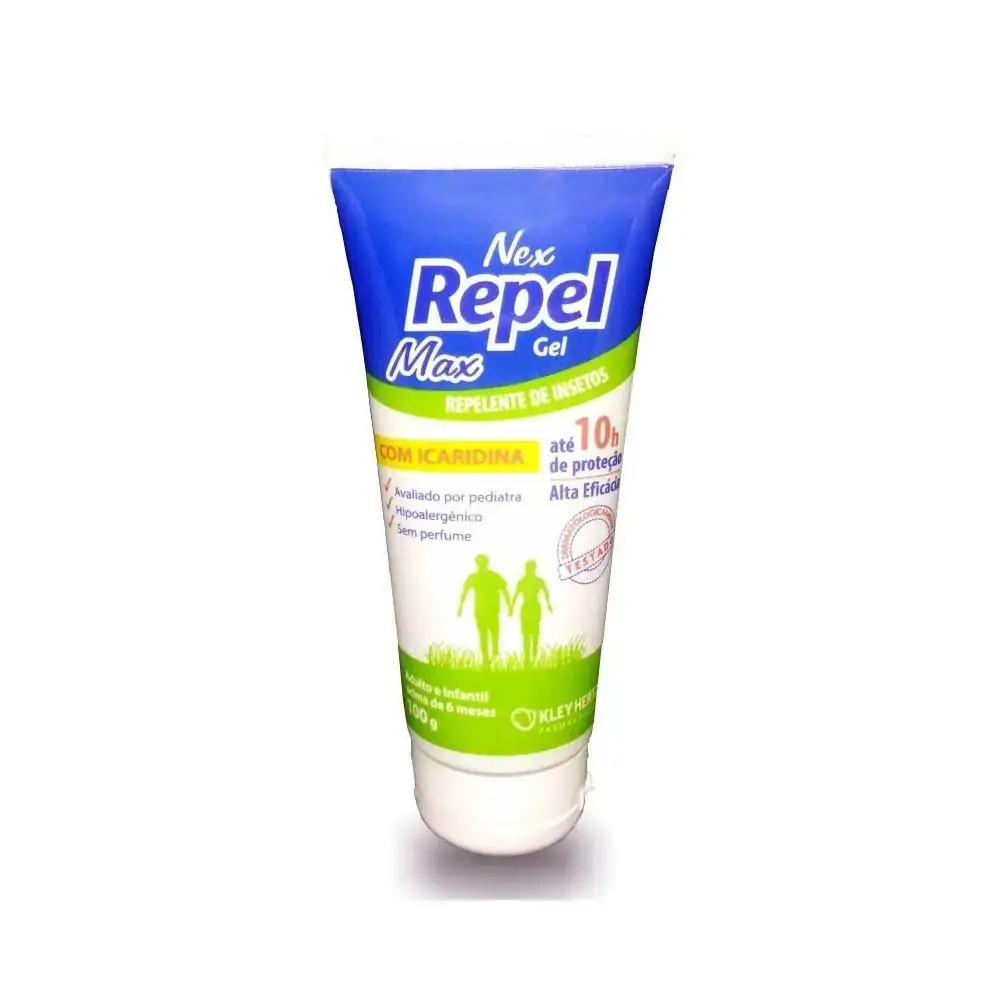 Nex Repel Repelente Gel Max com Icaridina 100g - Kley Hertz