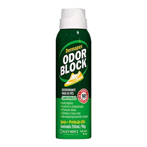 DERMAPEX ODOR BLOCK DESODORANTE PARA PÉS CANFORADO SPRAY 150ML