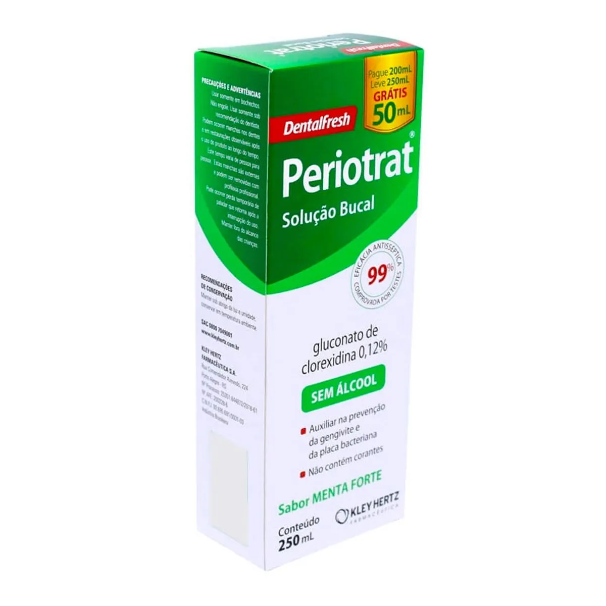 PERIOTRAT SEM ALCOOL MENTA FORTE 250ML (VERDE)