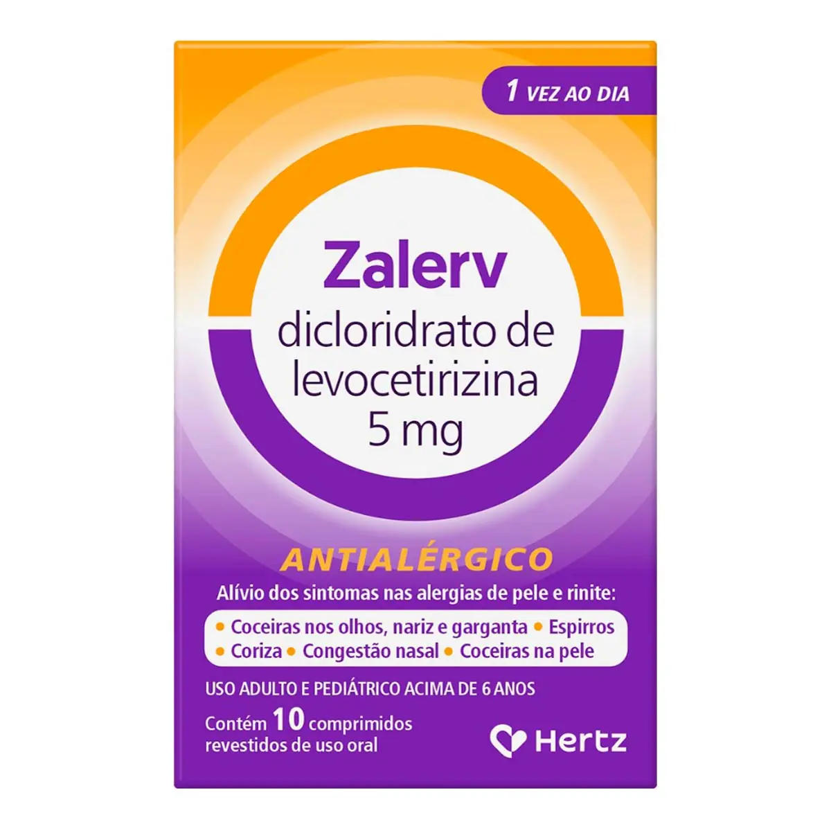 Zalerv 5mg Cx 10 Comp Rev