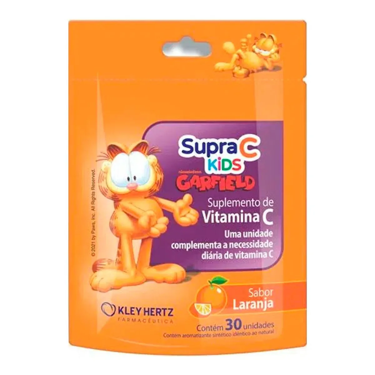 Vitamina C Kids Laranja Infantil Supra Com 30gomas