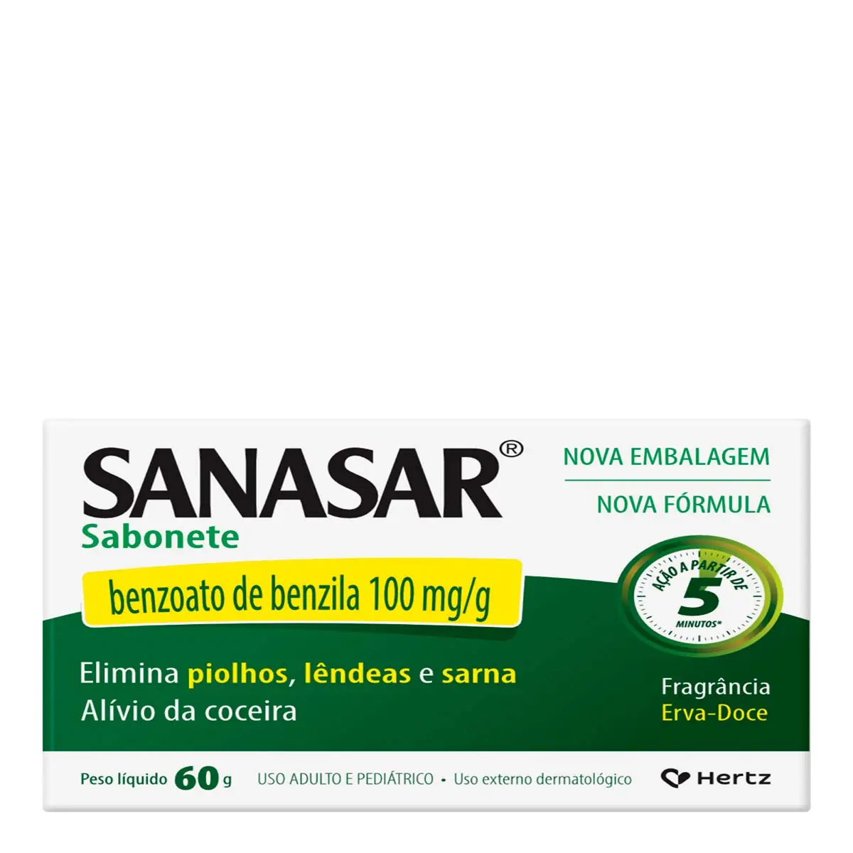 34011110 Sanasar 0,10g/g Sabonete 80gr
