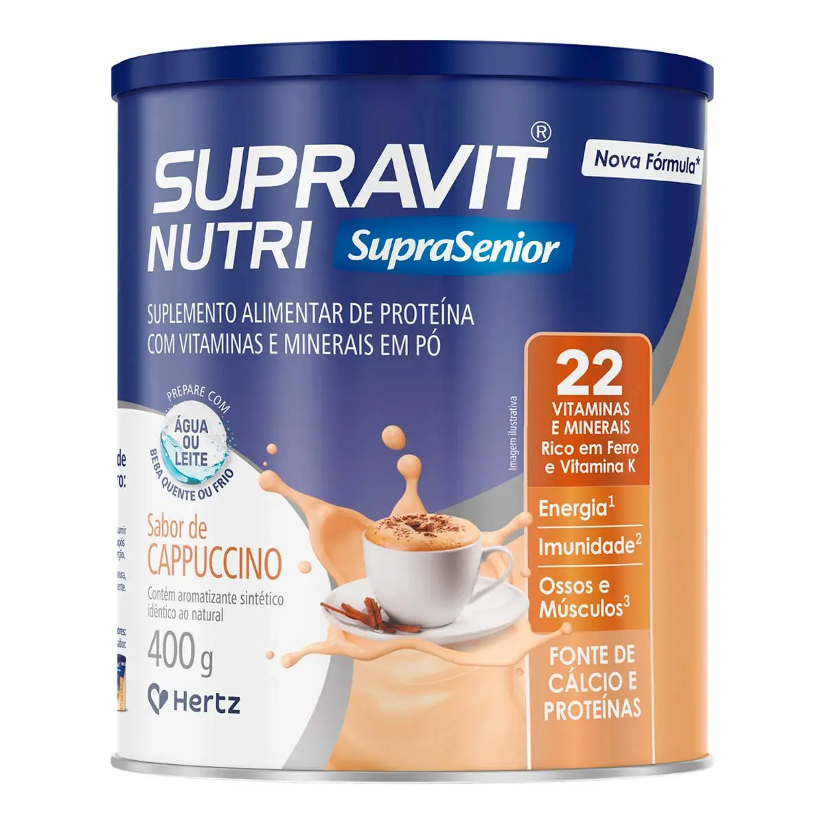 Suplemento Alimentar Proteico Supravit Nutri Suprasenior Capuccino 400g