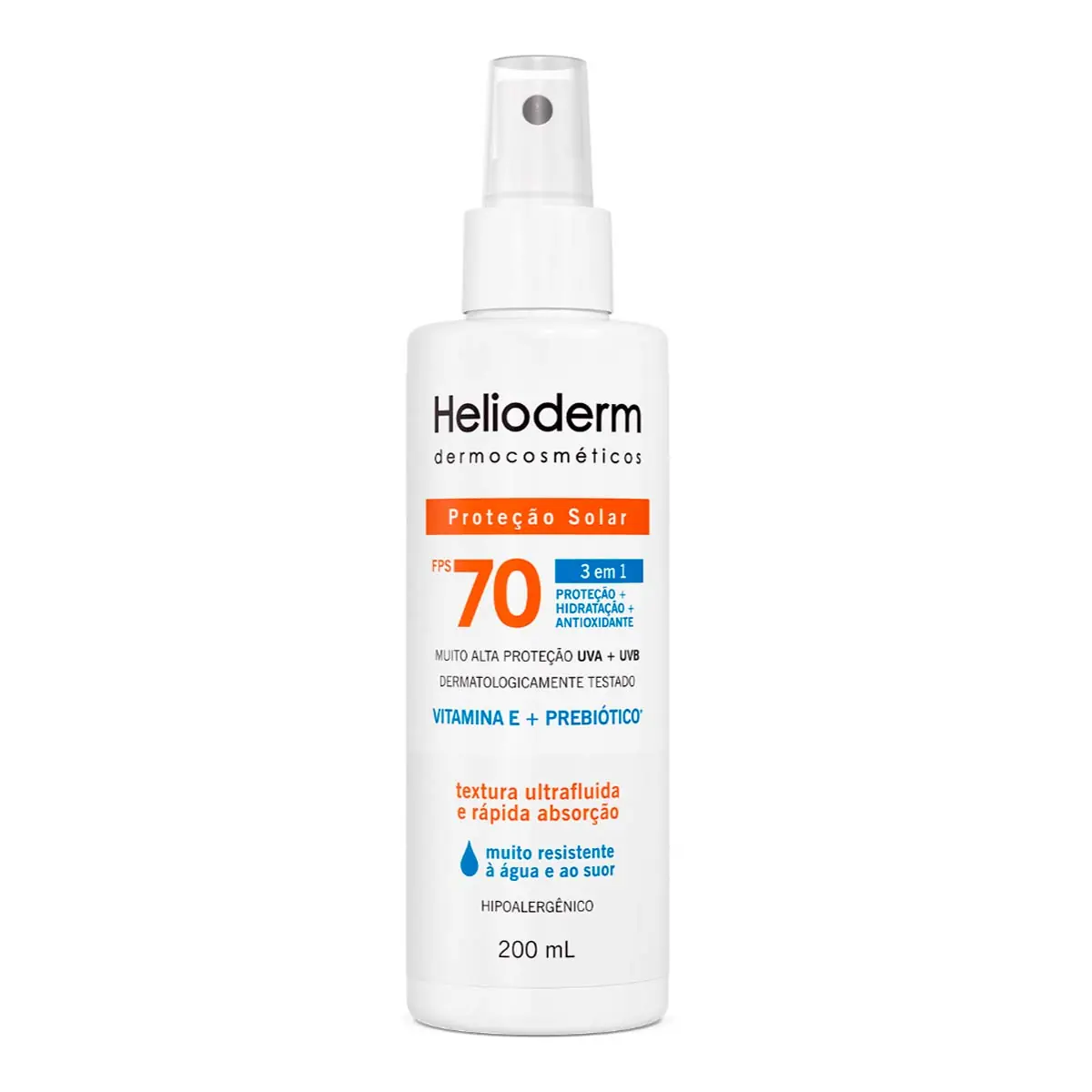 Protetor Solar Spray Fps 70 Adulto Kley Hertz 200ml