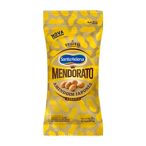 Amendoim Japonês Dourado Mendorato Pacote 70g