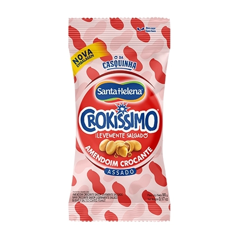 Amendoim Crocante Salgado Crokíssimo Pacote 90g