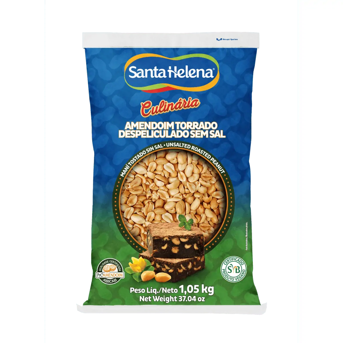 Amendoim Santa Helena Sem Pele Sem Sal1kg
